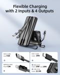 Sạc dự phòng Innostyle MultiCharge Go 10000 mAh kèm 3 cáp - IP20MCBLK-60812