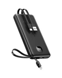 Sạc dự phòng Innostyle MultiCharge Go 10000 mAh kèm 3 cáp - IP20MCBLK