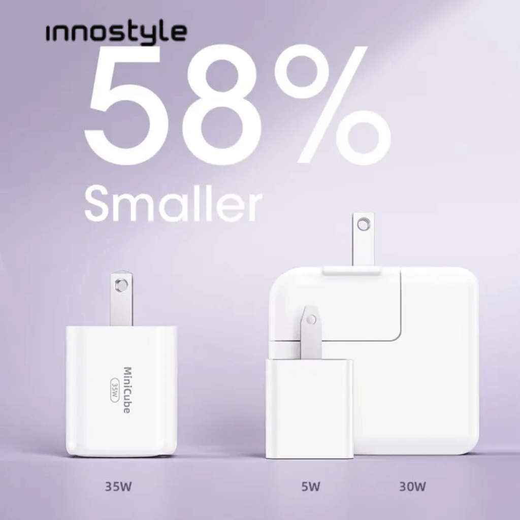 Sạc Innostyle MiniCube 35W 2 Cổng (USB A+USB C) Màu Trắng - IC35CAWHT-54508