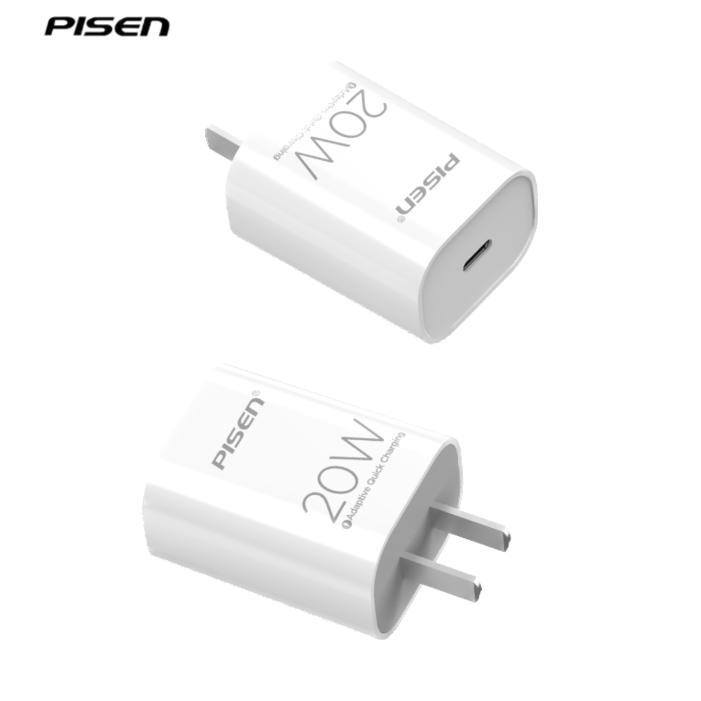 Combo Sạc Cáp Pisen Quick PD C-Lightning 20w Màu Trắng  - TS-C135B-54791