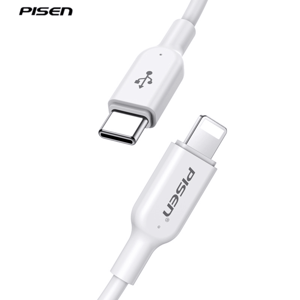 Combo Sạc Cáp Pisen Quick PD C-Lightning 20w Màu Trắng  - TS-C135B-54792