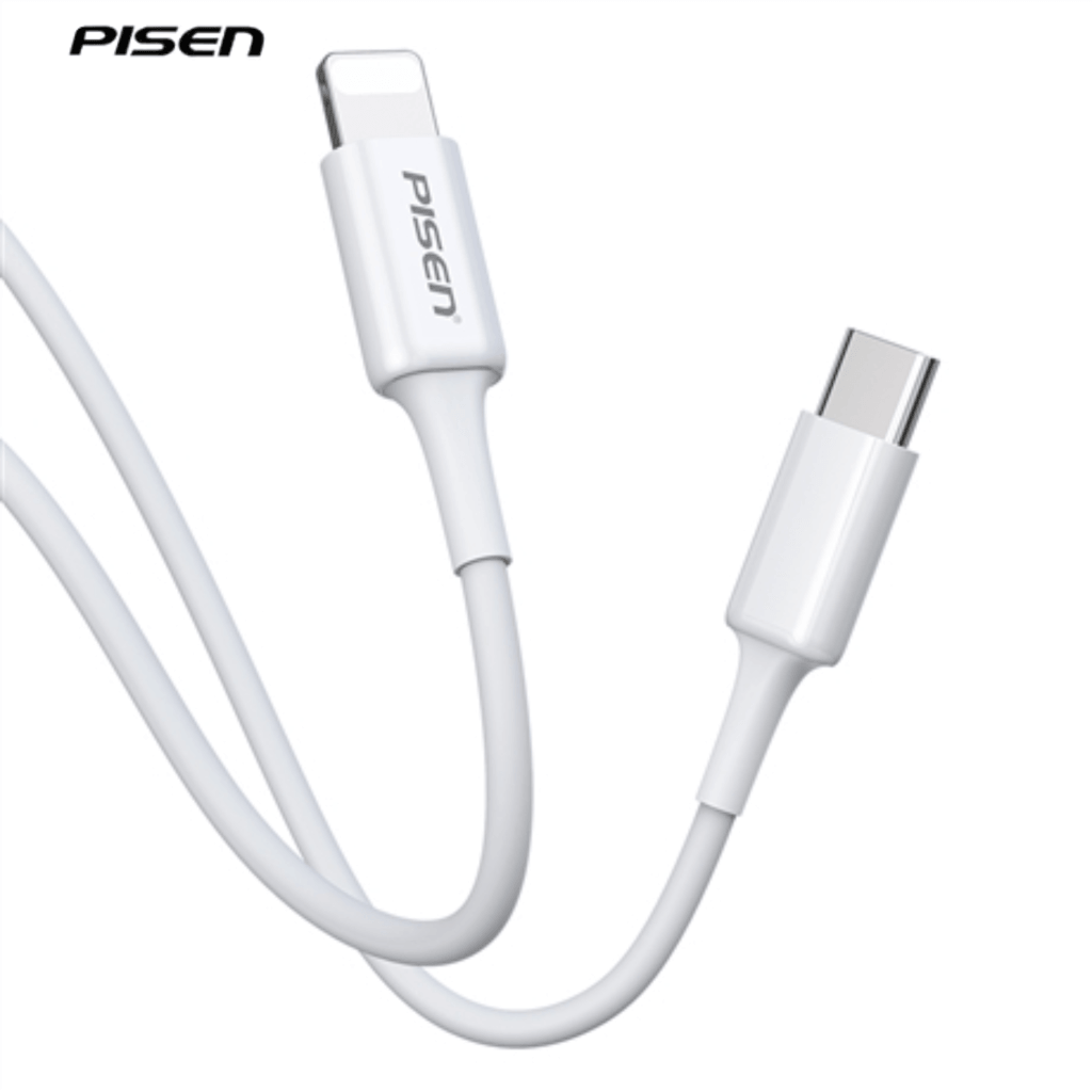Combo Sạc Cáp Pisen Quick PD C-Lightning 20w Màu Trắng  - TS-C135B-54794