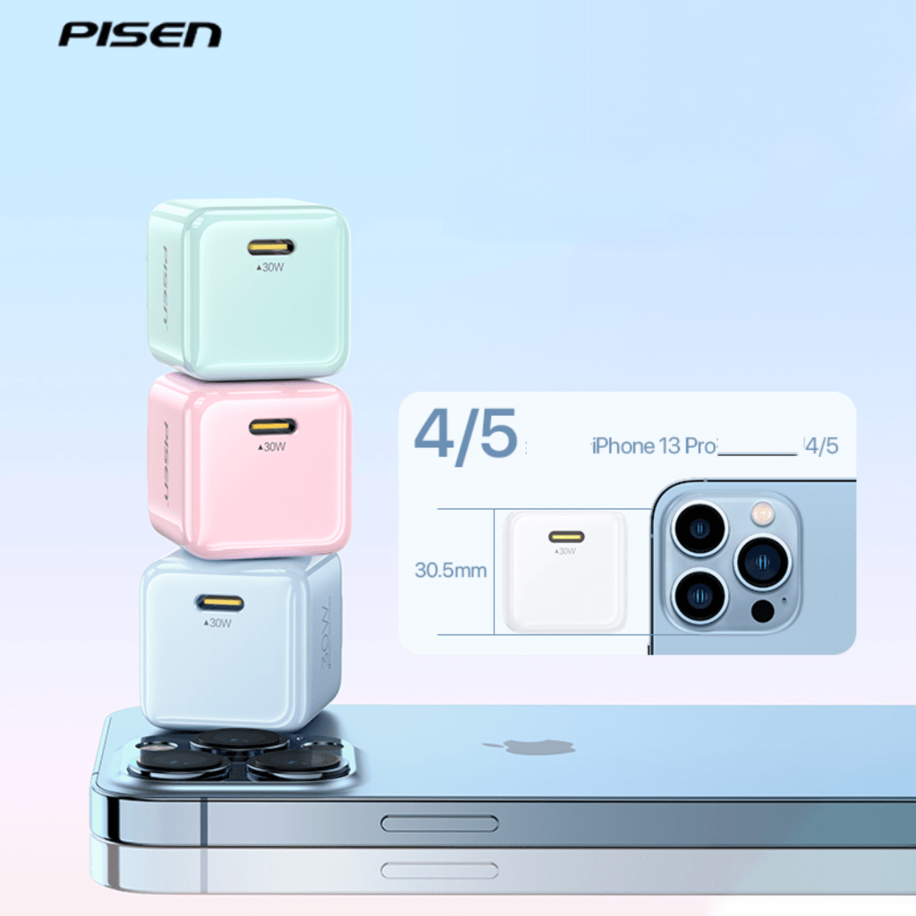 Sạc Pisen QUICK ice Crystal Colorful PD 30W XY-C14-54796