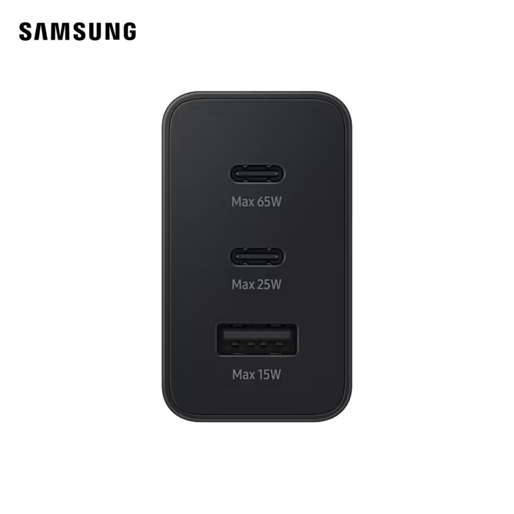 Sạc Samsung Trio 65W 3 Cổng (USB A+2USB C) Màu Đen - EP-T6530NBEGWW-54841