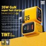 Sạc Wekome 35W 2 Cổng (USB A+USB C) Điện Tử Chân Gập Màu Trắng - SC01-56556