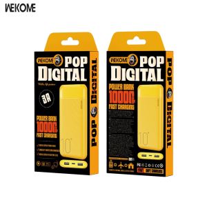 SDP Wekome 4 Cổng Màn Led 12W 10.000 mAh Màu Vàng - WP-09