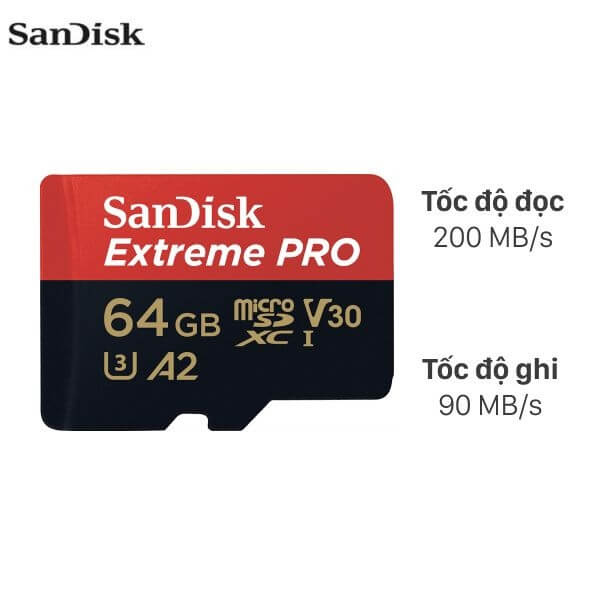 Thẻ nhớ SanDisk 64GB Extreme Pro -61502
