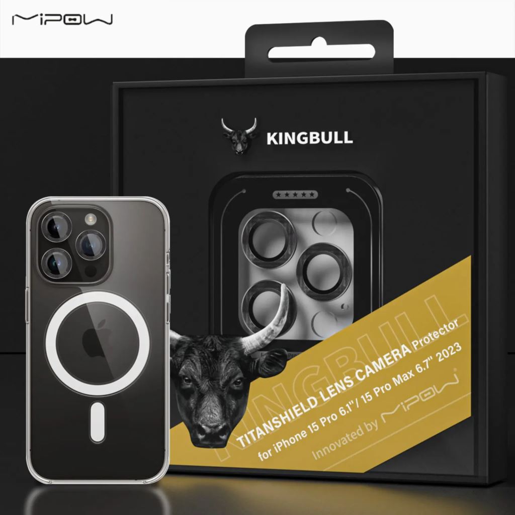Viền Camera Mipow Glass Ip 15 Pro/ 15 Pro Max - BJ15B-GP-54699