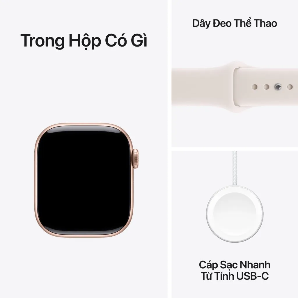 Apple Watch Series 11 GPS 42mm Viền Nhôm Dây Cao Su - 1 đổi 1 12 tháng-57054