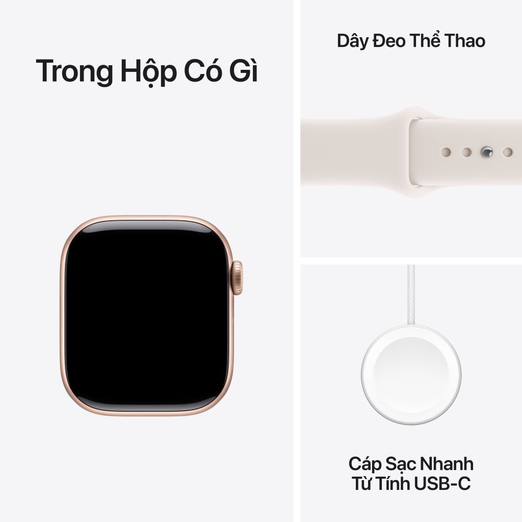 Apple Watch Series 11 5G 42mm Viền Nhôm Dây Cao Su - bảo hành 1 đổi 1 12 tháng-57136