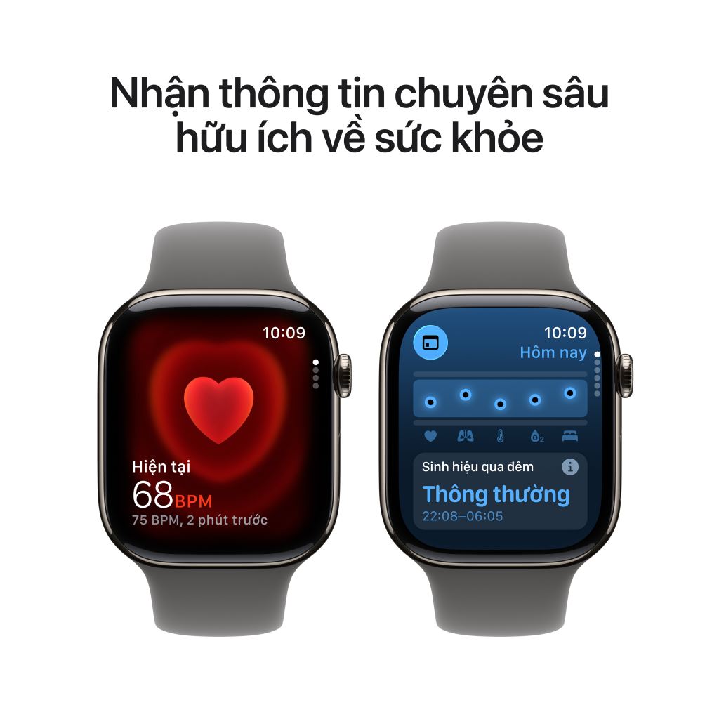 Apple Watch Series 11 5G 42mm Viền Titan Dây Cao Su - bảo hành 1 đổi 1 12 tháng-57240
