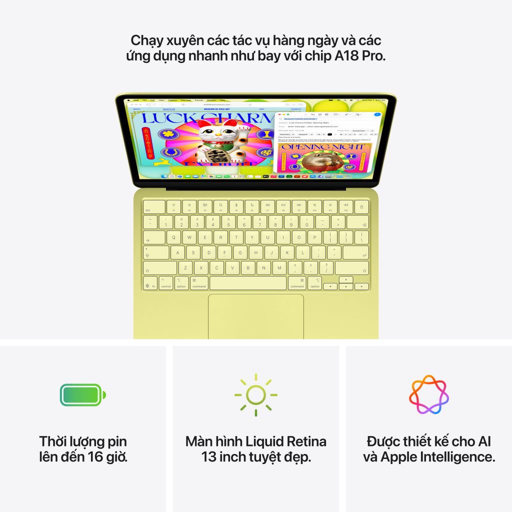 MacBook Neo 13 inch A18 Pro 6CPU 5GPU 8GB 256GB - Chính hãng-59671