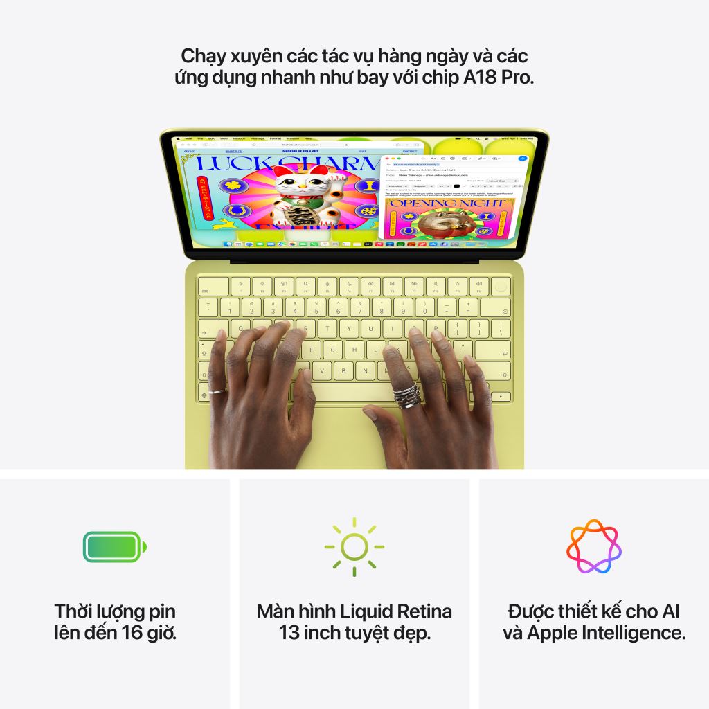 MacBook Neo 13 inch A18 Pro 6CPU 5GPU 8GB 512GB Touch ID - Chính hãng-59782