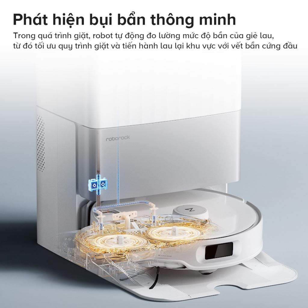 Robot hút bụi Roborock Qrevo EDGE 5V1 | Thông minh, Hút mạnh, Lau sạch -60386