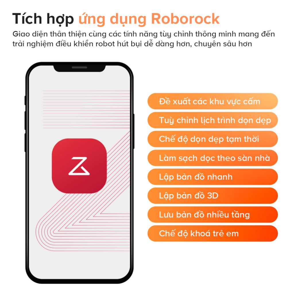 Robot hút bụi Roborock Qrevo EDGE 5V1 | Thông minh, Hút mạnh, Lau sạch -60387