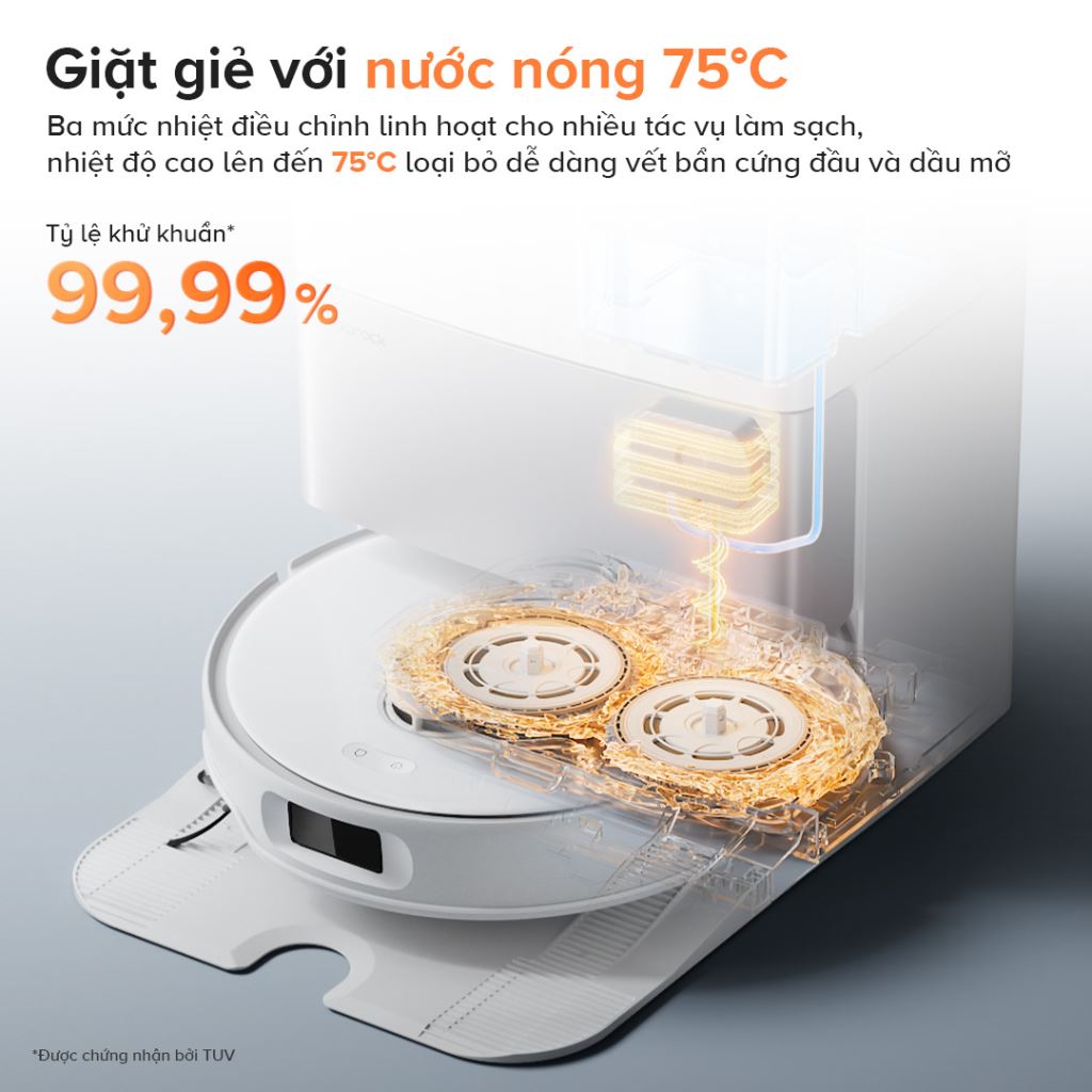 Robot hút bụi Roborock Qrevo EDGE 5V1 | Thông minh, Hút mạnh, Lau sạch -60388