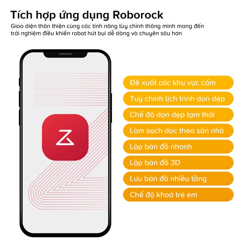 Robot hút bụi Roborock S Pro | Lau hút toàn diện-60467