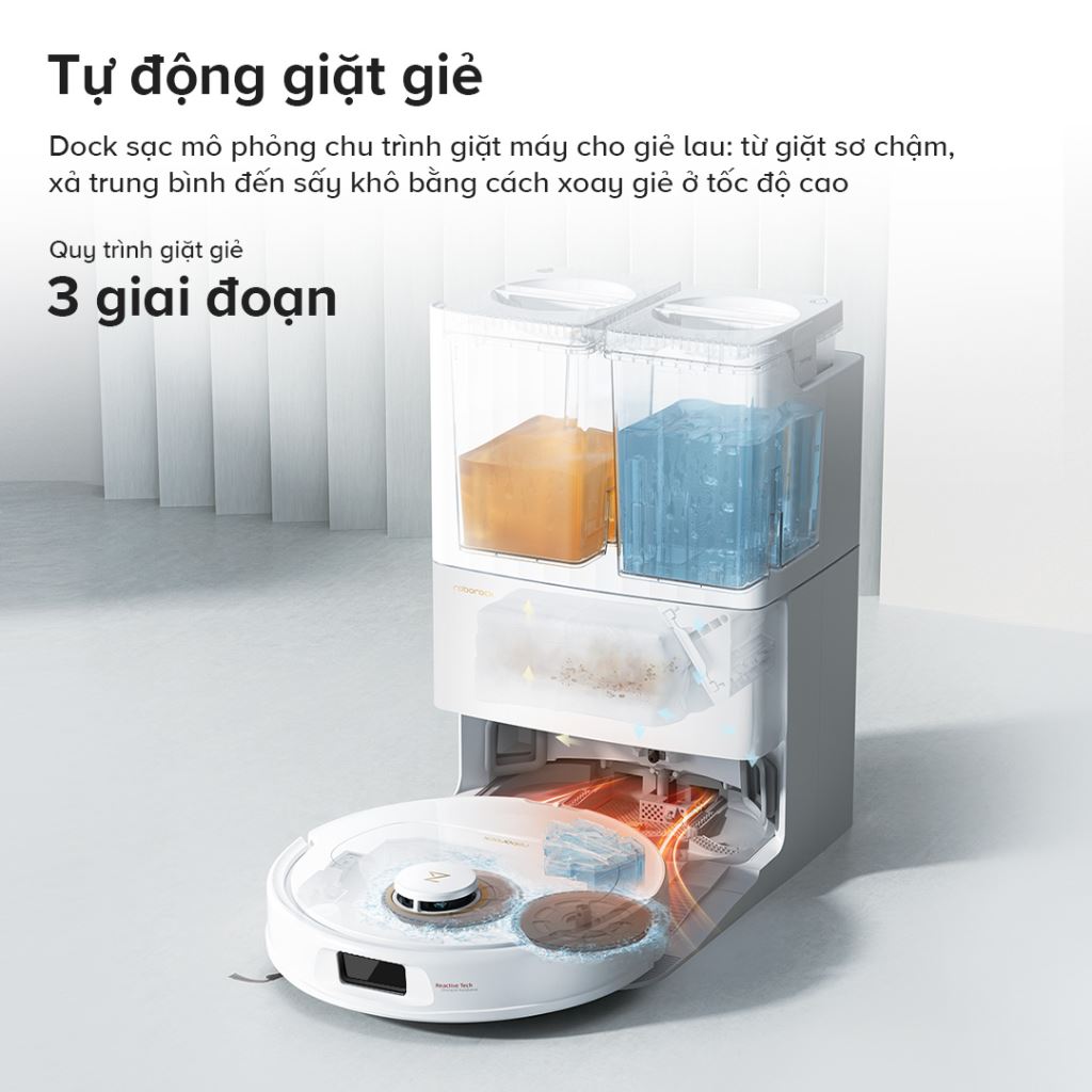 Robot hút bụi Roborock Qrevo C Pro | Hút khỏe, Sạch nhanh, Bền bỉ-60500