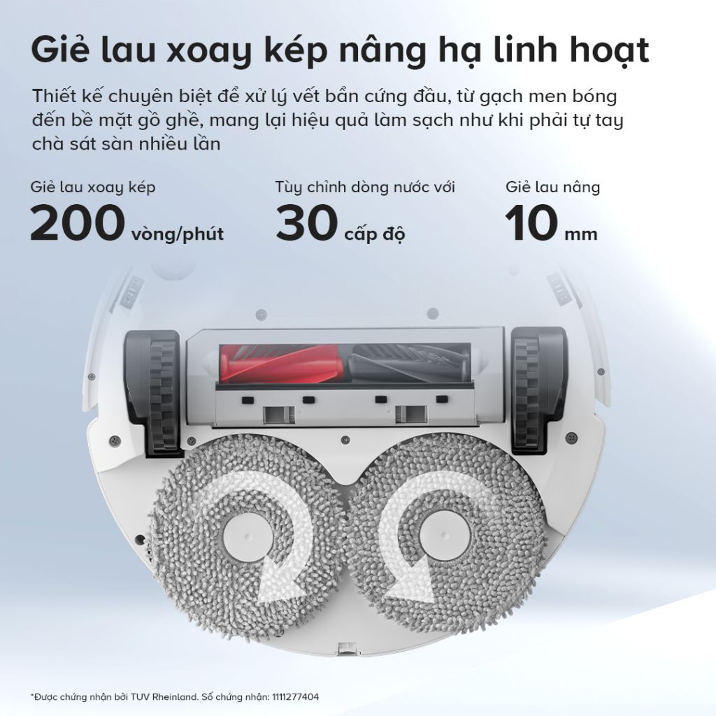 Robot hút bụi Roborock Qrevo C Pro | Hút khỏe, Sạch nhanh, Bền bỉ-60505