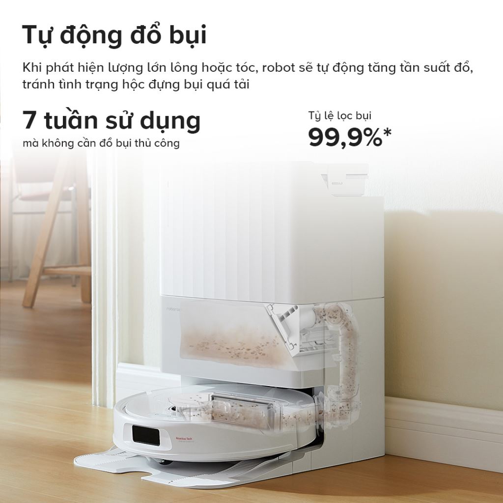 Robot hút bụi Roborock Qrevo C Pro | Hút khỏe, Sạch nhanh, Bền bỉ-60510
