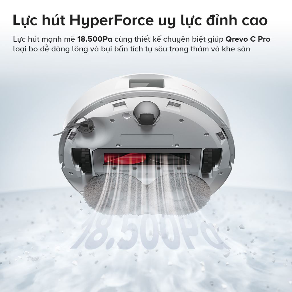 Robot hút bụi Roborock Qrevo EdgeT | Tự động, Dọn sâu, Sạch gọn-60545