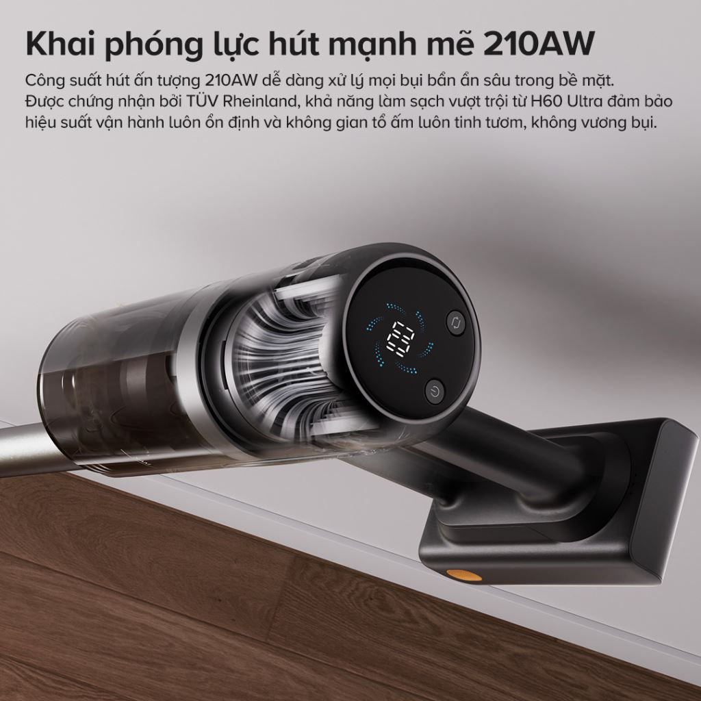 Máy hút bụi lau nhà Roborock H60 Ultra | Hút mạnh, Làm sạch, Pin bền-60658