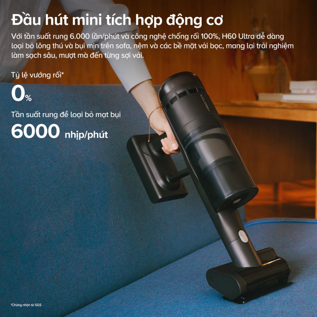 Máy hút bụi lau nhà Roborock H60 Ultra | Hút mạnh, Làm sạch, Pin bền-60659