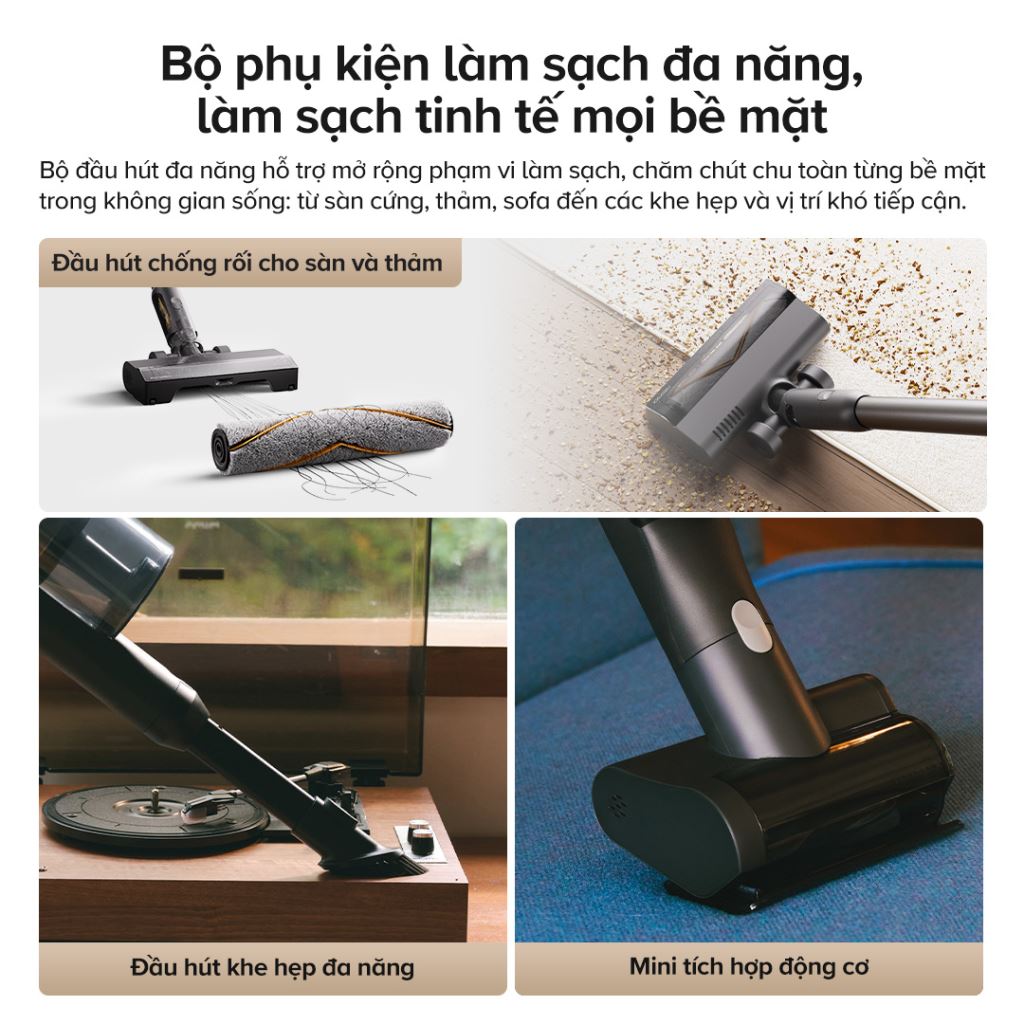 Máy hút bụi lau nhà Roborock H60 Ultra | Hút mạnh, Làm sạch, Pin bền-60660