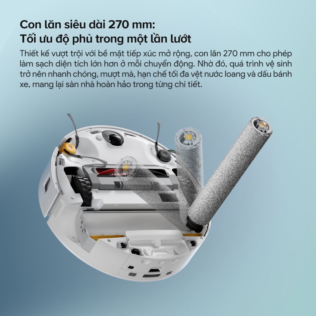 Robot hút bụi Roborock Qrevo Curv 2 Flow | Lau sát, Hút mạnh, Chống rối-60728