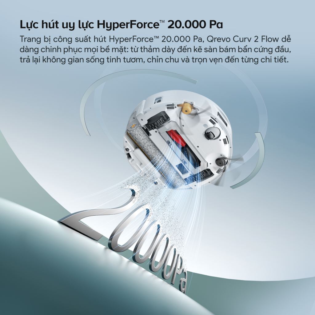 Robot hút bụi Roborock Qrevo Curv 2 Flow | Lau sát, Hút mạnh, Chống rối-60731