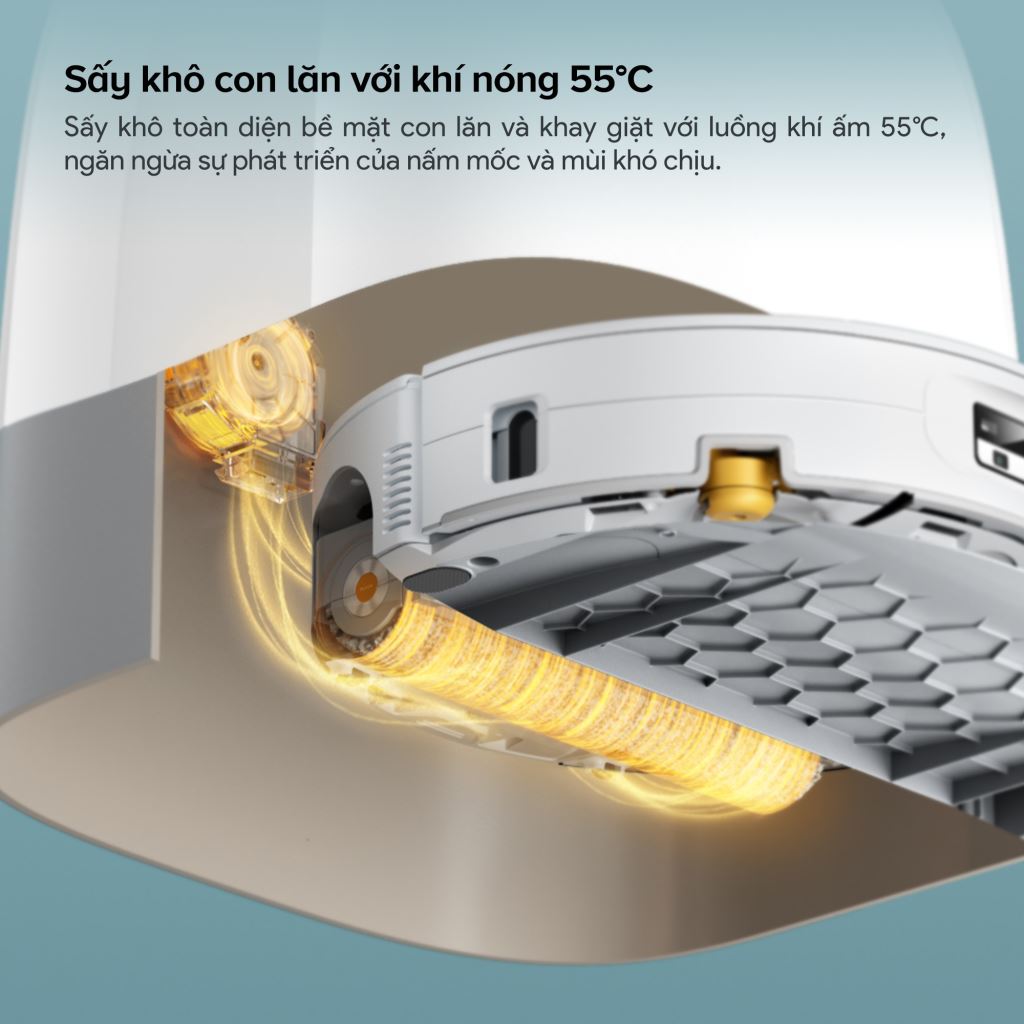 Robot hút bụi Roborock Qrevo Curv 2 Flow | Lau sát, Hút mạnh, Chống rối-60739