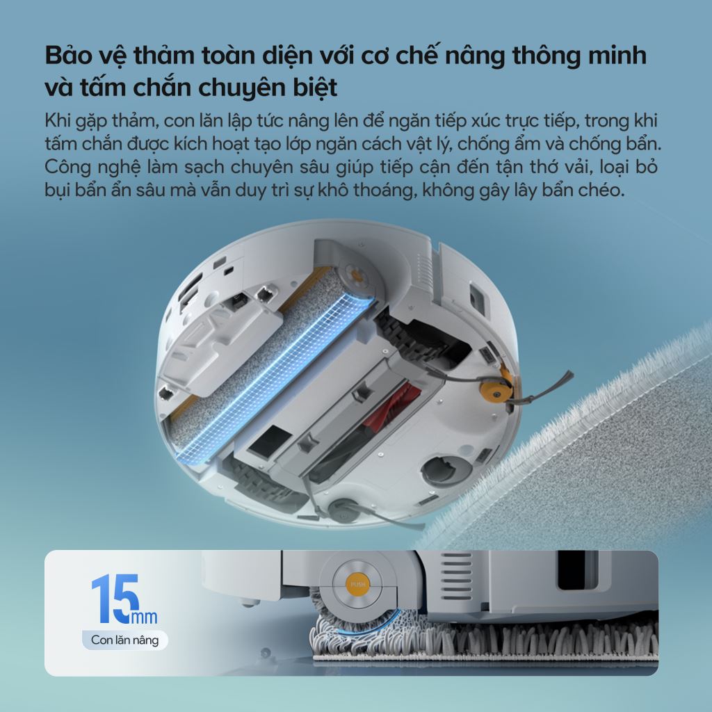 Robot hút bụi Roborock Qrevo Curv 2 Flow | Lau sát, Hút mạnh, Chống rối-60741