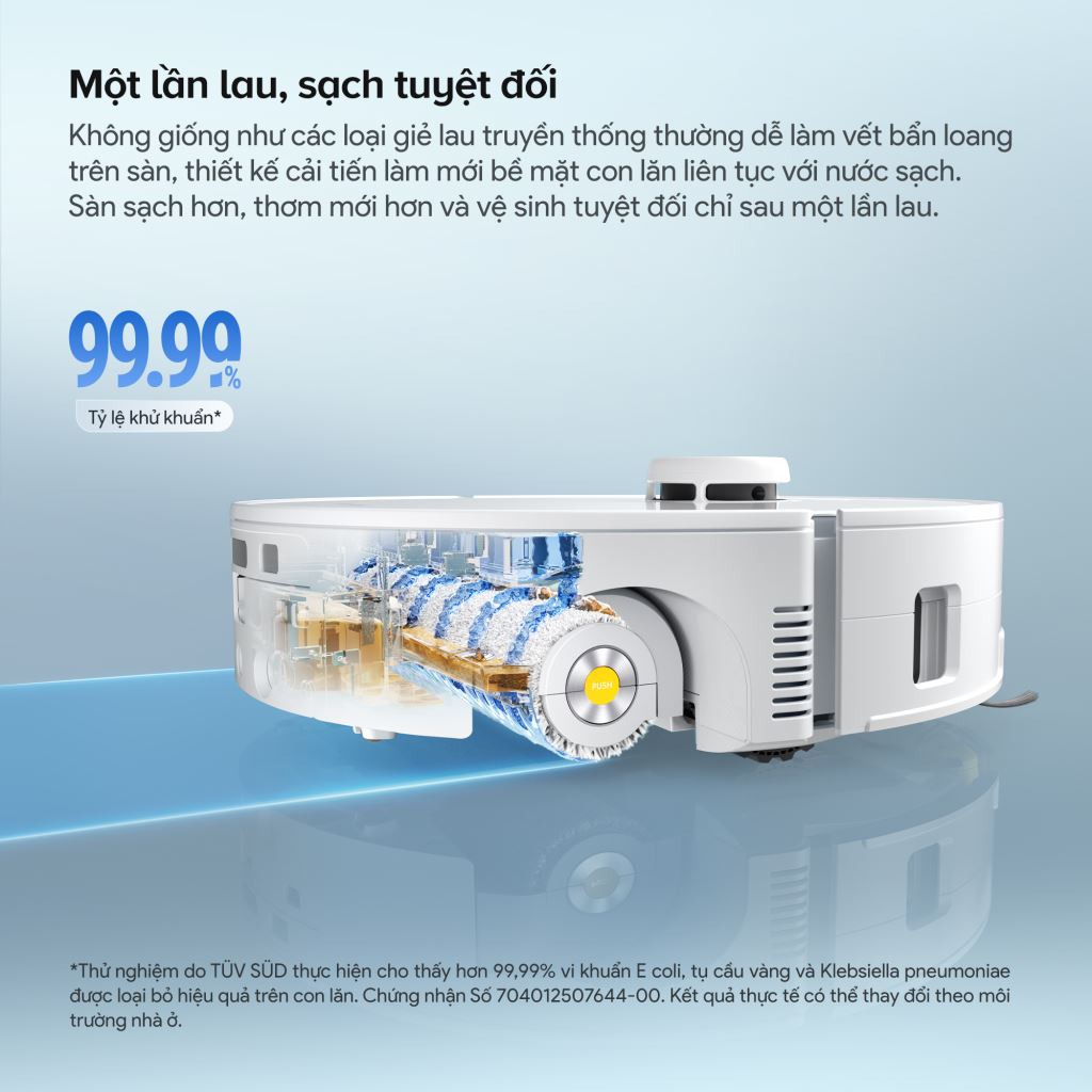Robot hút bụi Roborock Qrevo Curv 2 Flow | Lau sát, Hút mạnh, Chống rối-60743