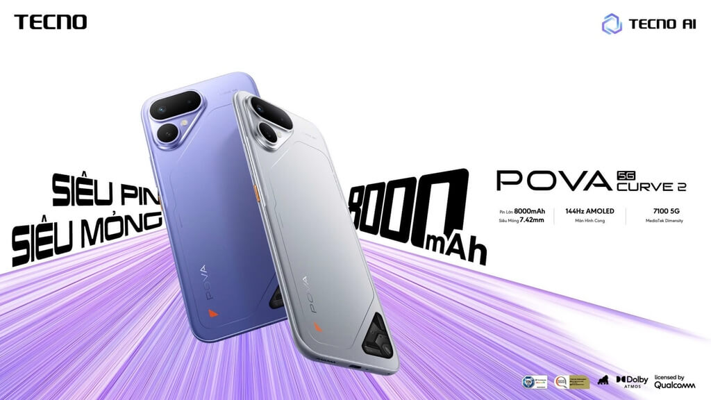 TECNO Pova Curve 2 5G 8GB 128GB - 1 Đổi 1 12 Tháng-61205