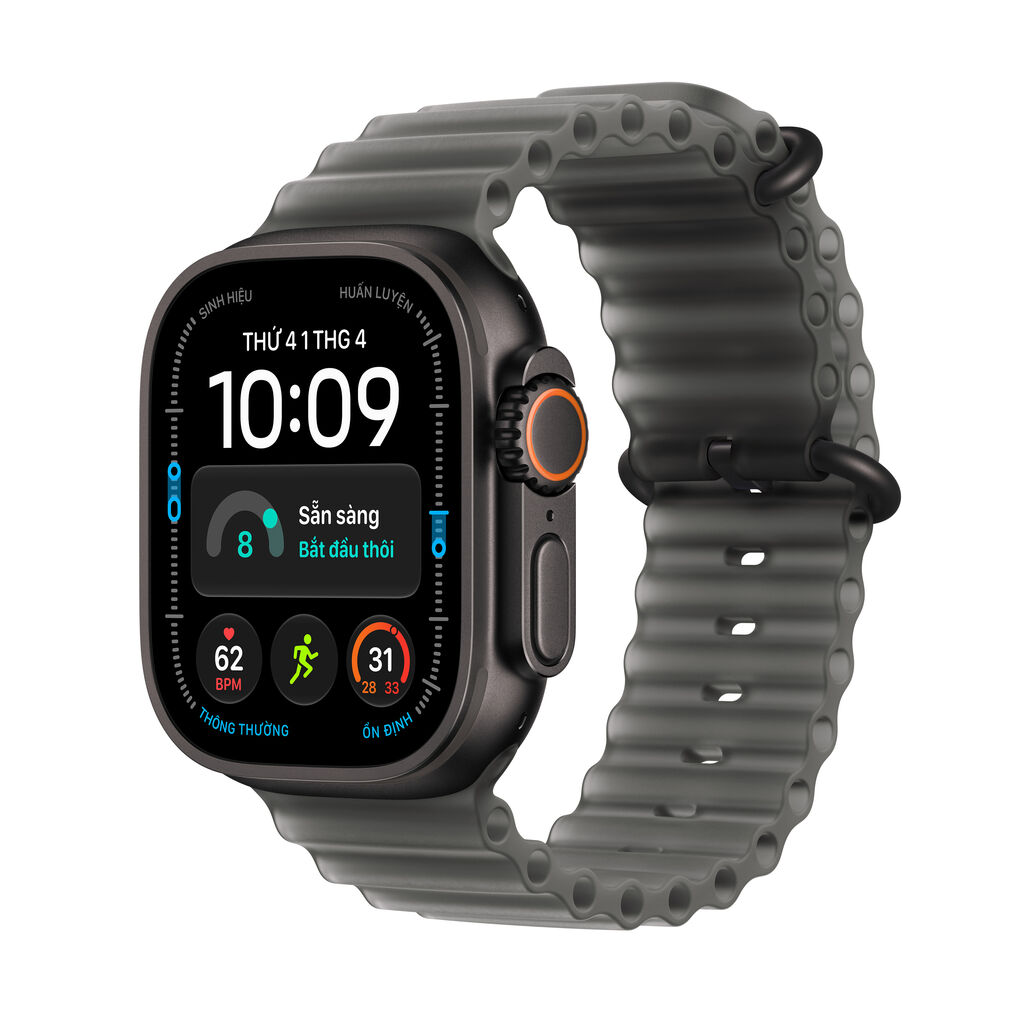 Apple Watch Ultra 4 49mm 5G Viền Titan Dây Cao Su - Bảo hành 1 đổi 1 12 tháng-62275