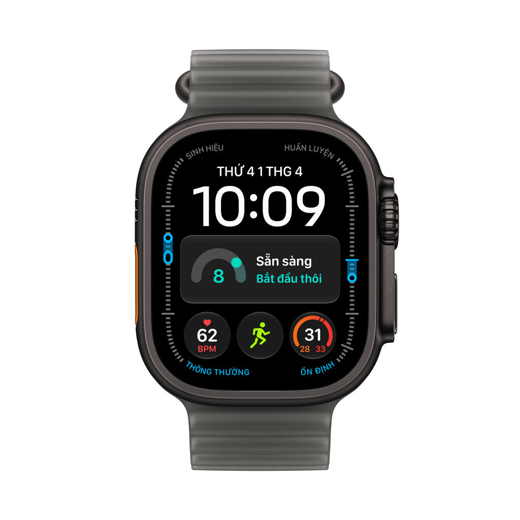 Apple Watch Ultra 4 49mm 5G Viền Titan Dây Cao Su - Bảo hành 1 đổi 1 12 tháng-62276