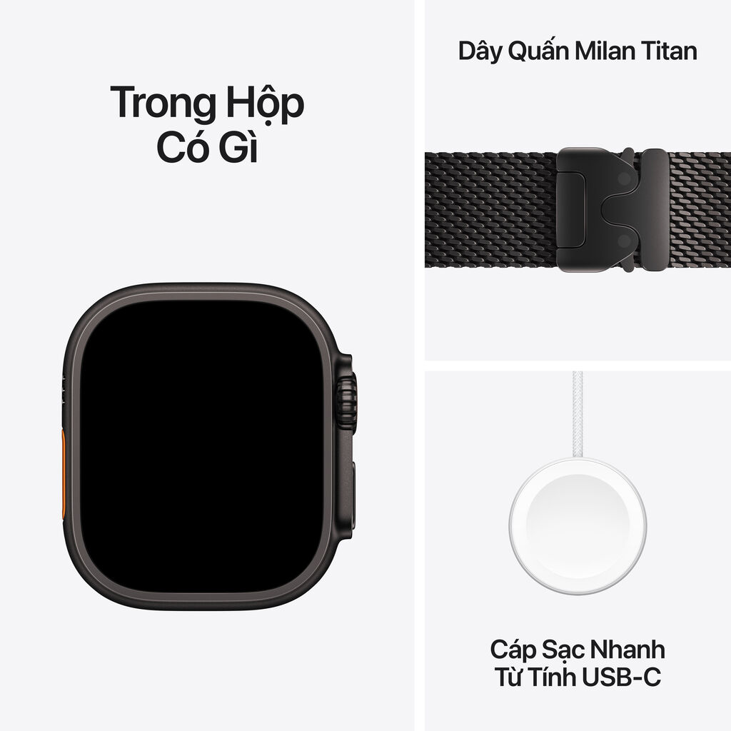 Apple Watch Ultra 4 49mm 5G Viền Titan Dây Titan - Bảo hành 1 đổi 1 12 tháng-62374