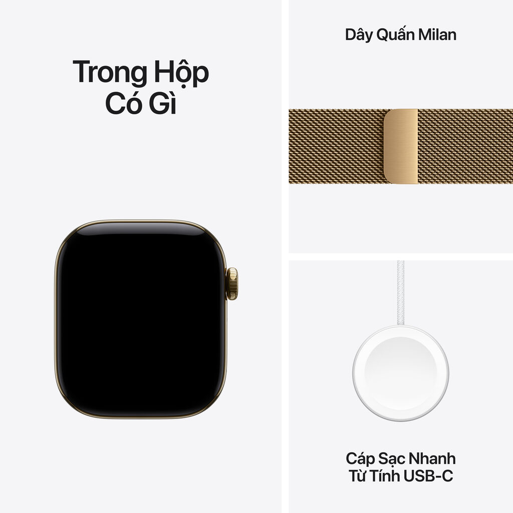 Apple Watch Series 12 5G 46mm Viền Titan Dây Thép - 1 đổi 1 12 tháng-62682