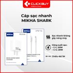 Combo Cáp Sạc Nhanh Mikha 20W C-C C-L Chính hãng-59041